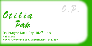 otilia pap business card